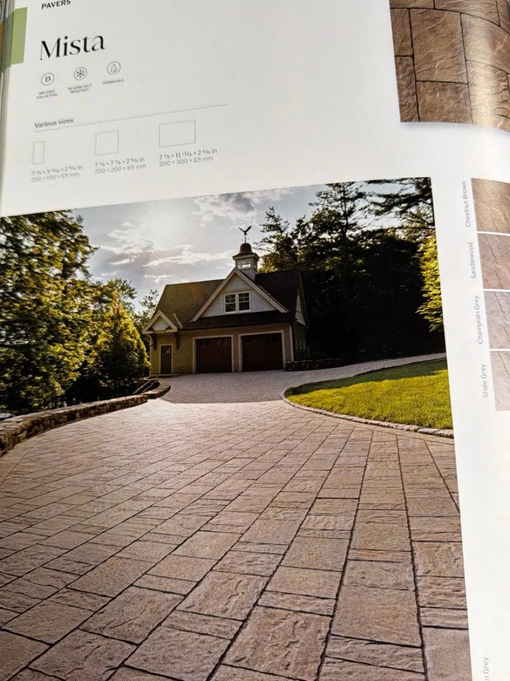 Tamarack's driveway featured in Techo-Bloc's Inspiring Artscapes lookbook