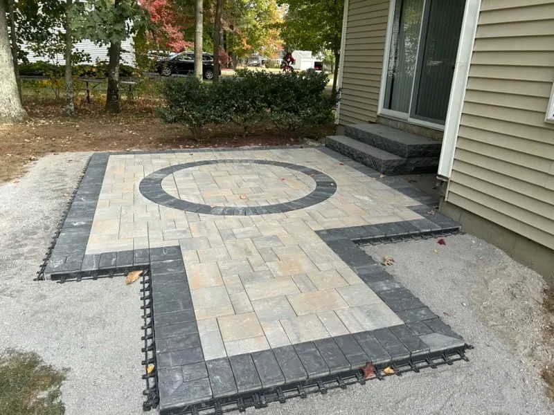 Circular-Medallion Paver Patio — Patios in Southern NH, NH