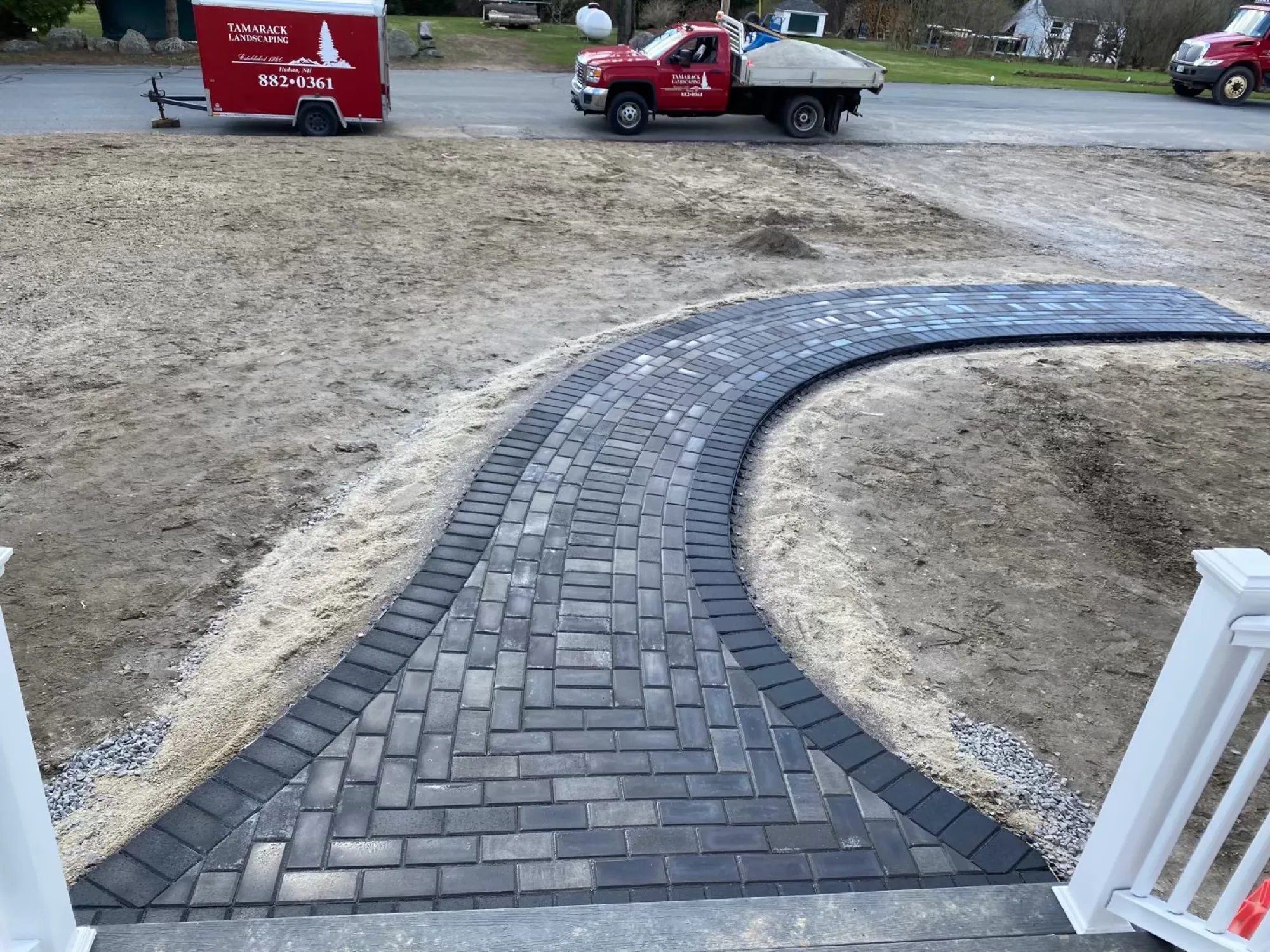Curved Paver Walkway — Walkways in Hudson, NH