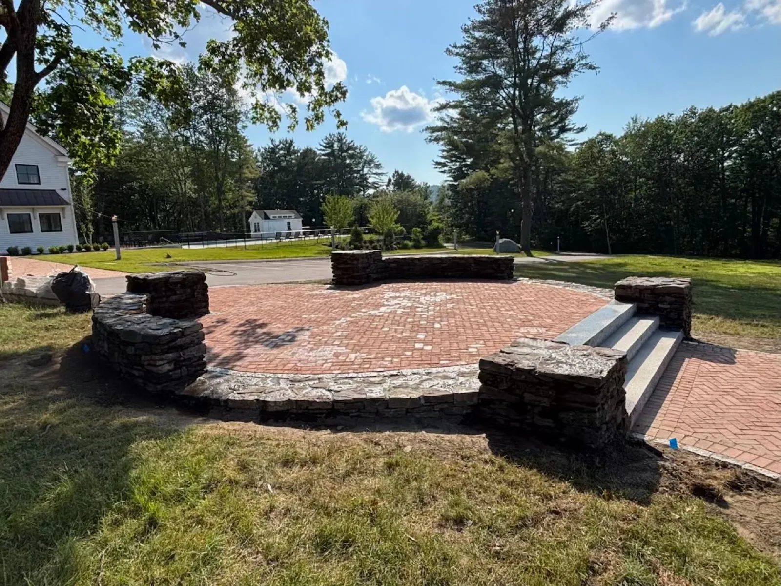 Fire Pit Patio — Fireplaces & Pits in Amherst, NH