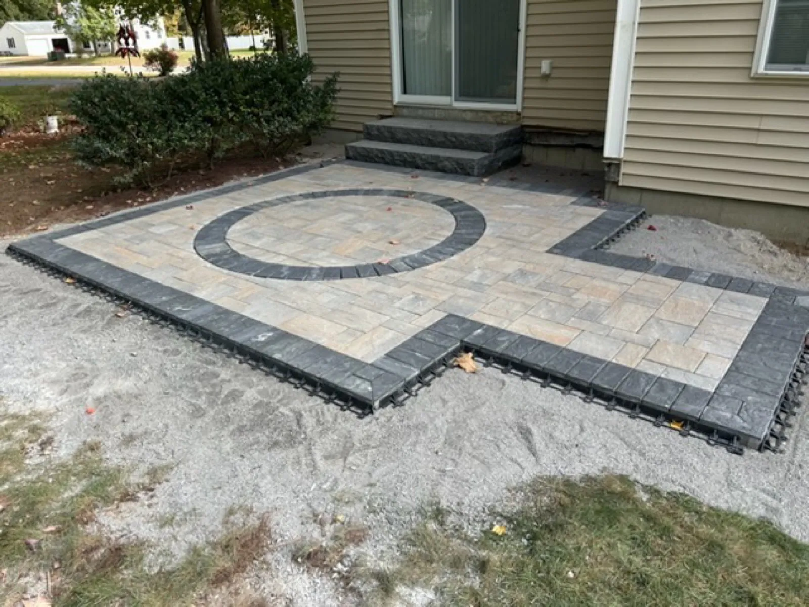 Circular Paver Medallion — Patios in Bedford, NH