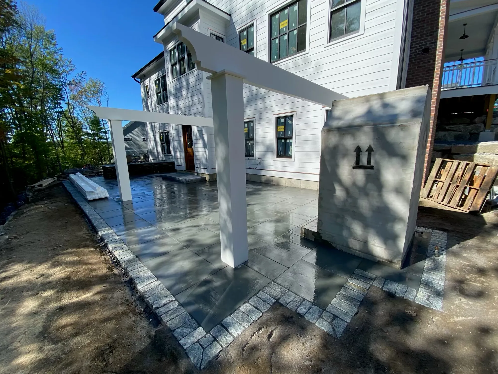 Bluestone Patio & Pergola — Patios in Bedford, NH