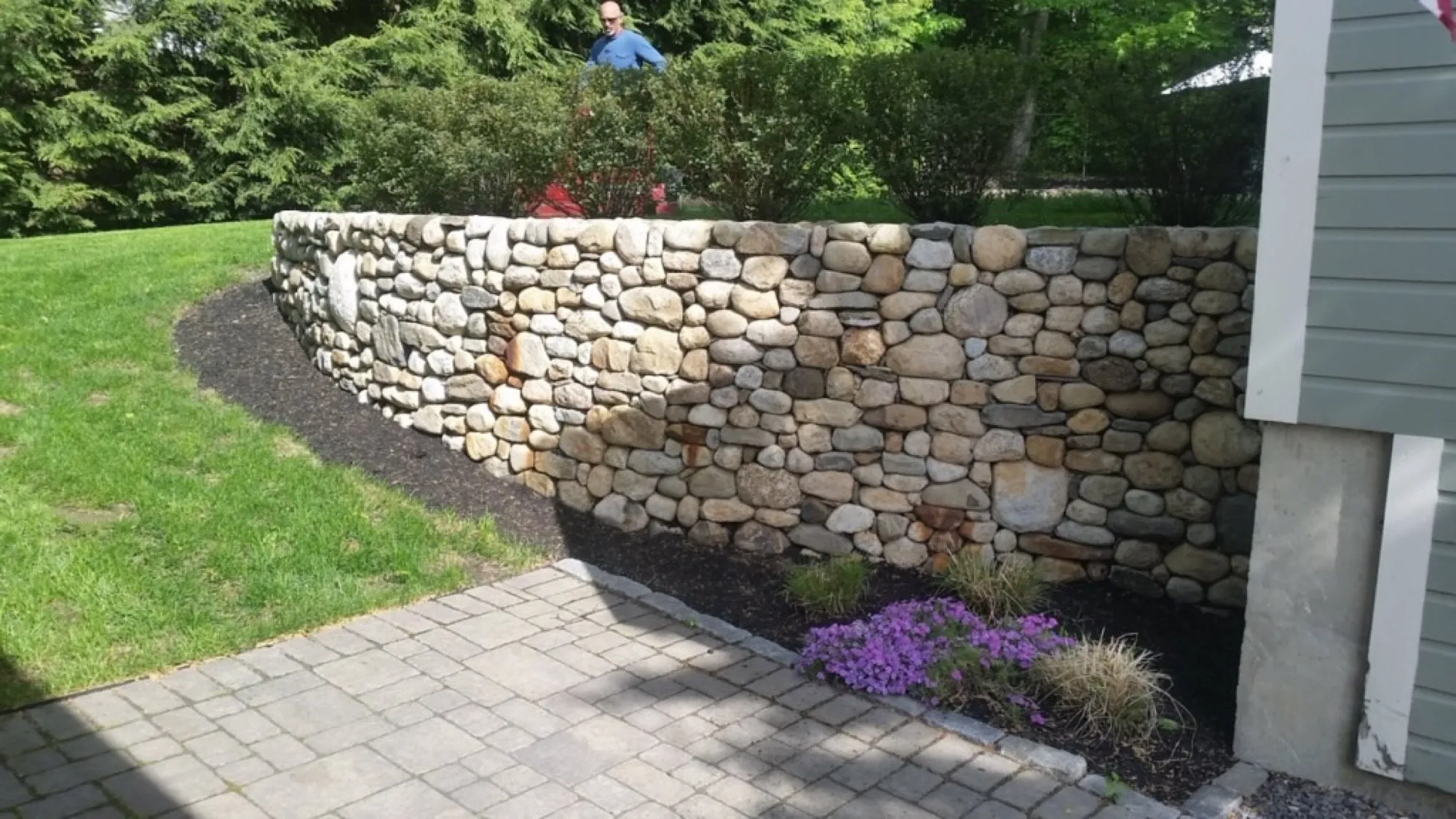 Round Fieldstone Wall — Stone Walls in Salem, NH
